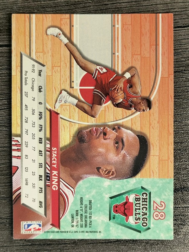 1992-93 Ultra #28 Stacey King
