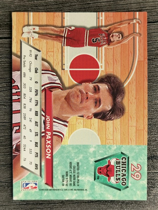 1992-93 Ultra #29 John Paxson