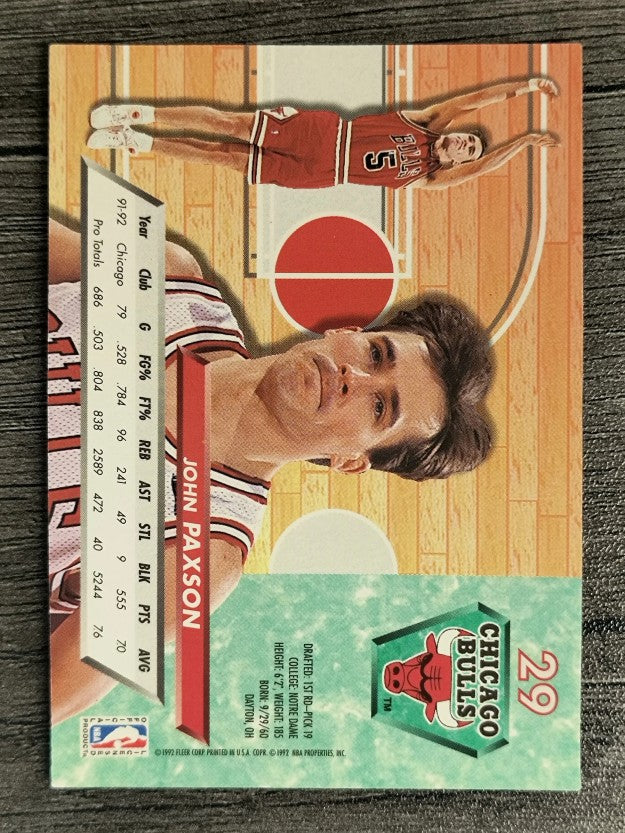 1992-93 Ultra #29 John Paxson