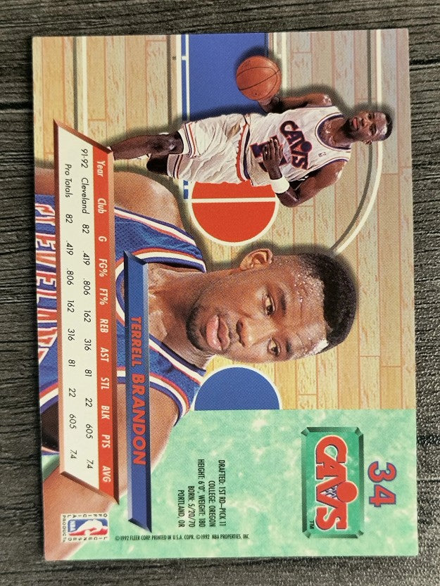 1992-93 Ultra #34 Terrell Brandon
