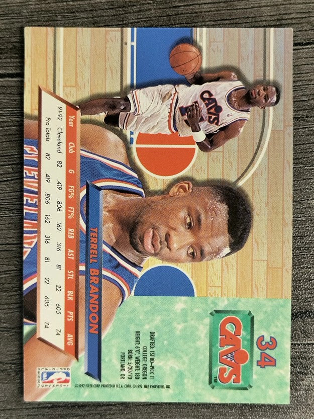 1992-93 Ultra #34 Terrell Brandon
