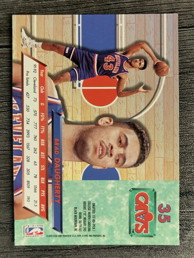 1992-93 Ultra #35 Brad Daugherty