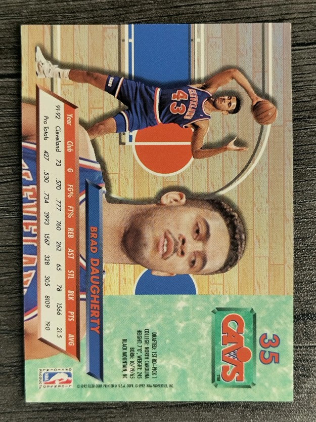 1992-93 Ultra #35 Brad Daugherty