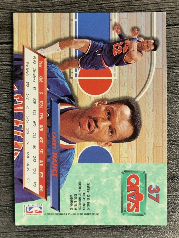 1992-93 Ultra #37 Larry Nance