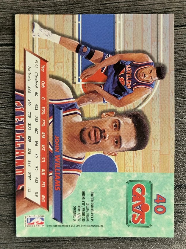 1992-93 Ultra #40 John Williams