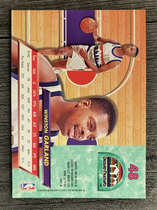 1992-93 Ultra #48 Winston Garland