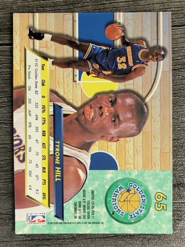 1992-93 Ultra #65 Tyrone Hill