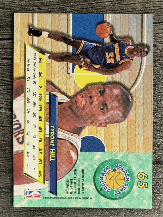 1992-93 Ultra #65 Tyrone Hill