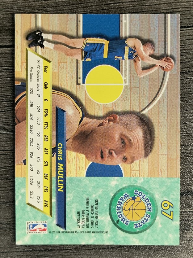 1992-93 Ultra #67 Chris Mullin