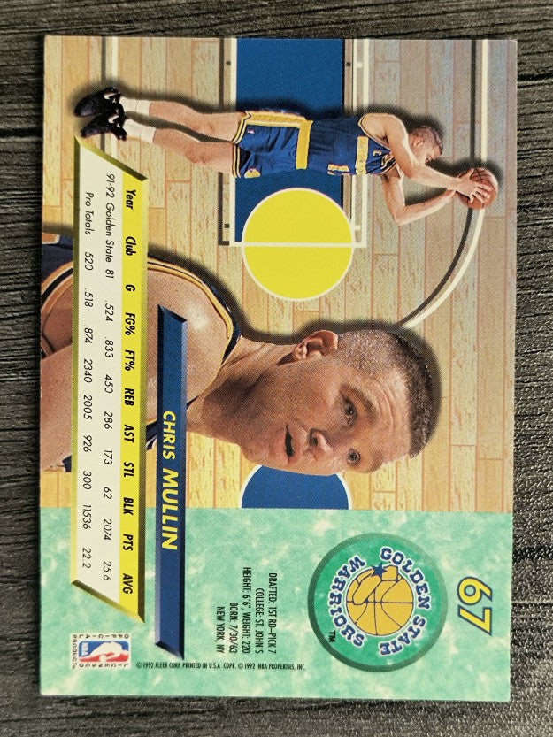 1992-93 Ultra #67 Chris Mullin