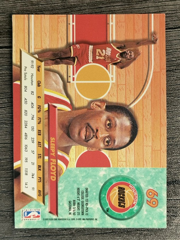 1992-93 Ultra #69 Sleepy Floyd