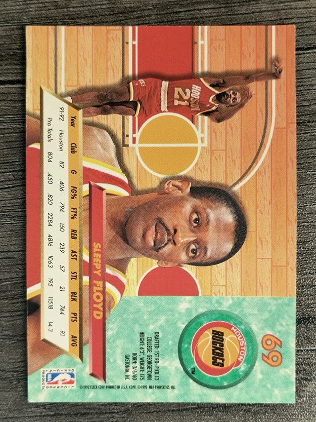 1992-93 Ultra #69 Sleepy Floyd