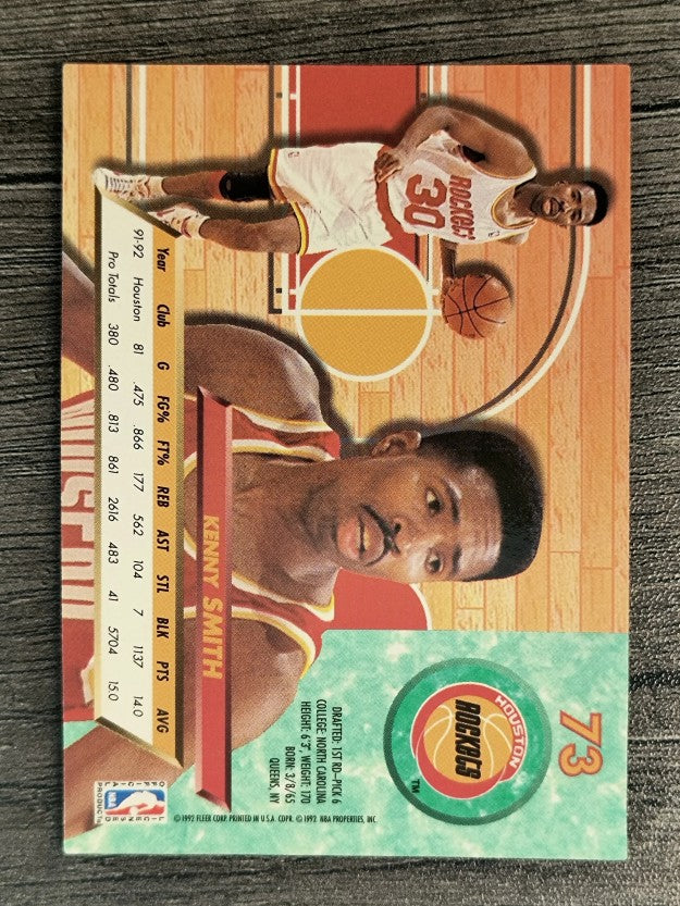 1992-93 Ultra #73 Kenny Smith
