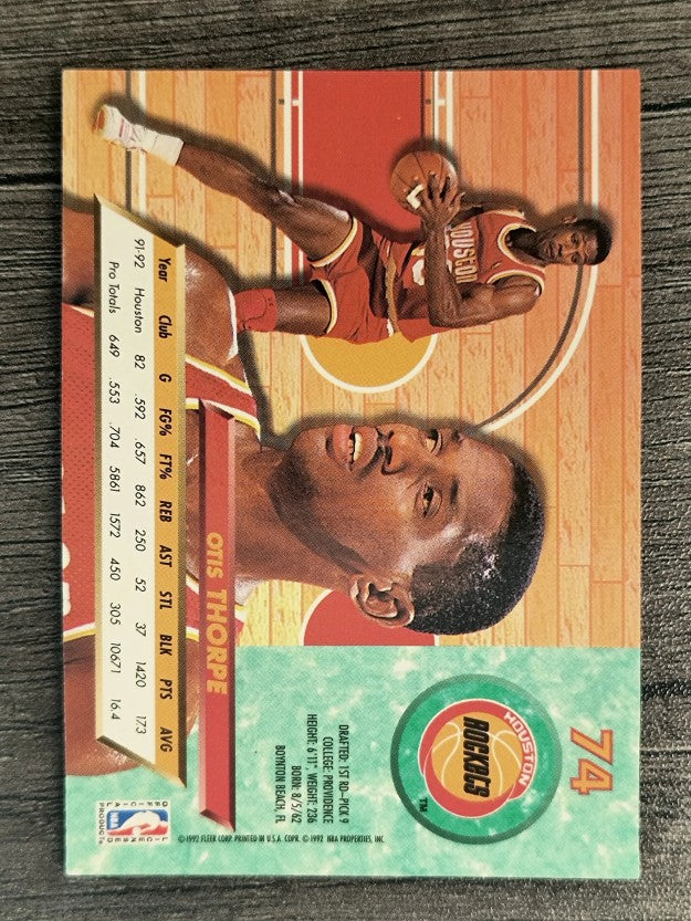 1992-93 Ultra #74 Otis Thorpe