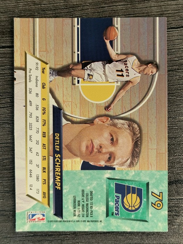 1992-93 Ultra #79 Detlef Schrempf
