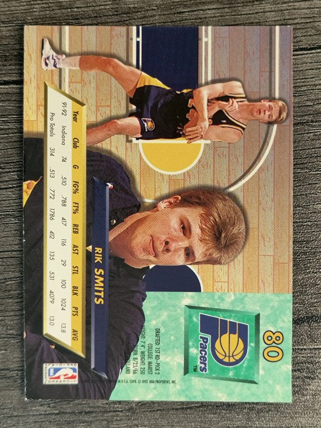 1992-93 Ultra #80 Rik Smits