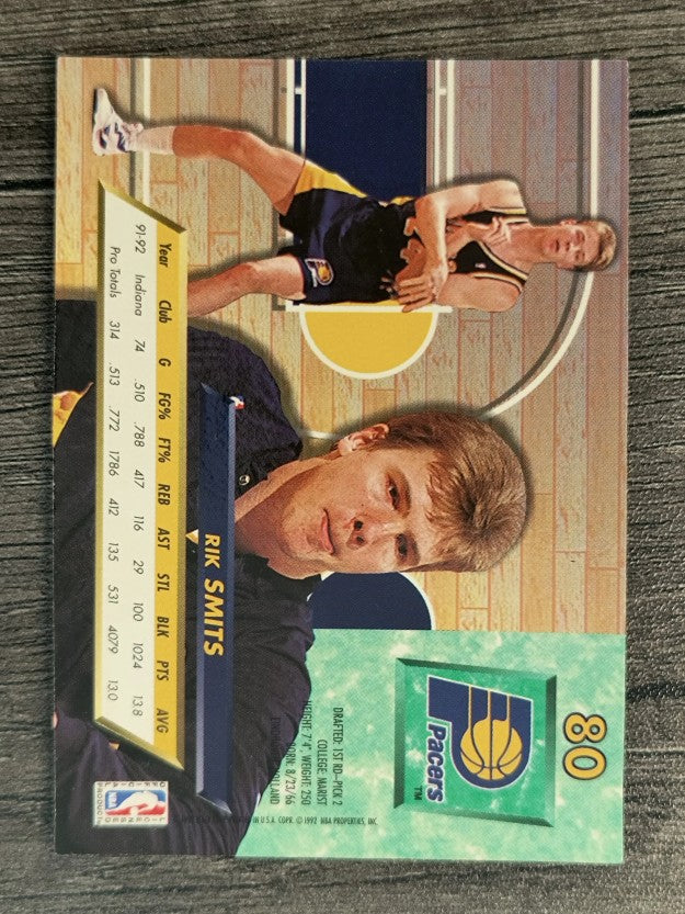 1992-93 Ultra #80 Rik Smits