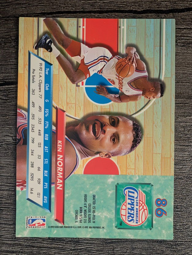 1992-93 Ultra #86 Ken Norman