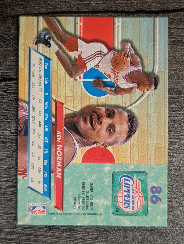 1992-93 Ultra #86 Ken Norman