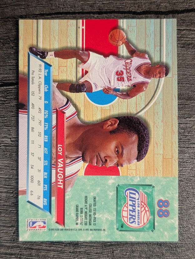 1992-93 Ultra #88 Loy Vaught