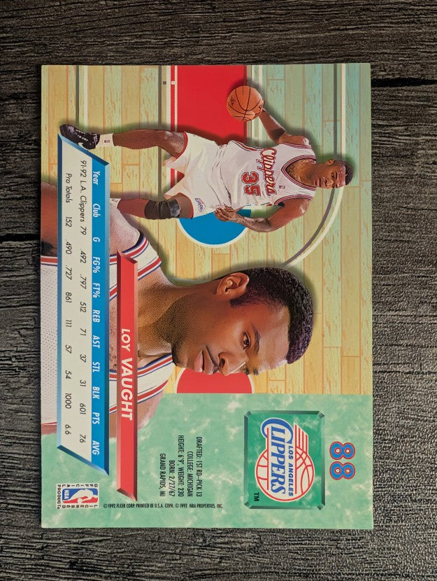 1992-93 Ultra #88 Loy Vaught