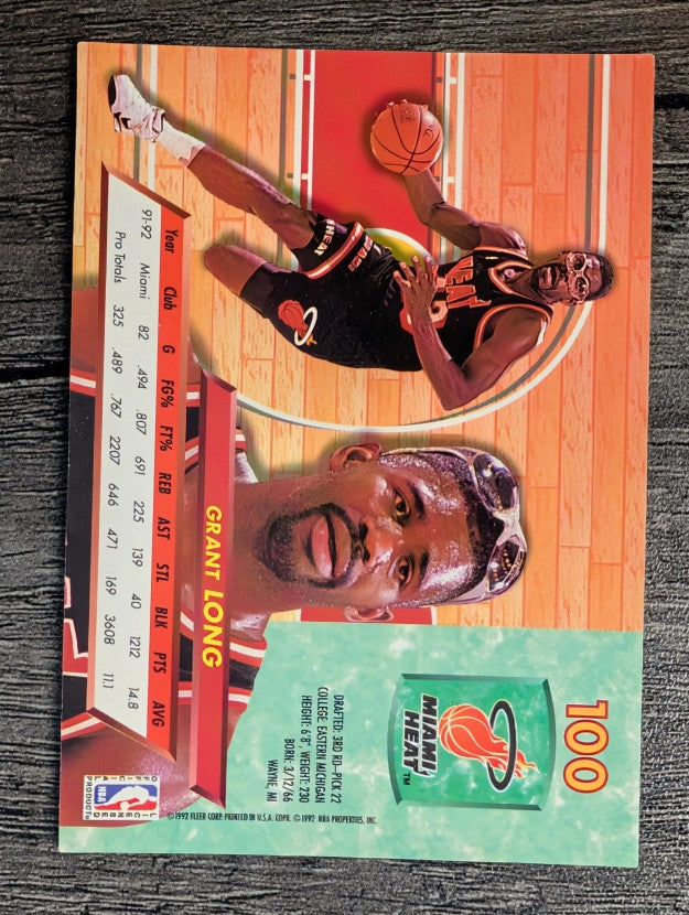 1992-93 Ultra #100 Grant Long
