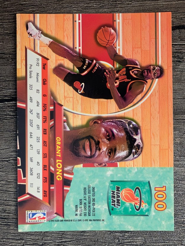 1992-93 Ultra #100 Grant Long