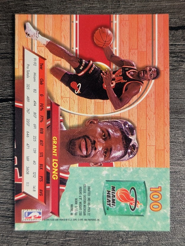 1992-93 Ultra #100 Grant Long