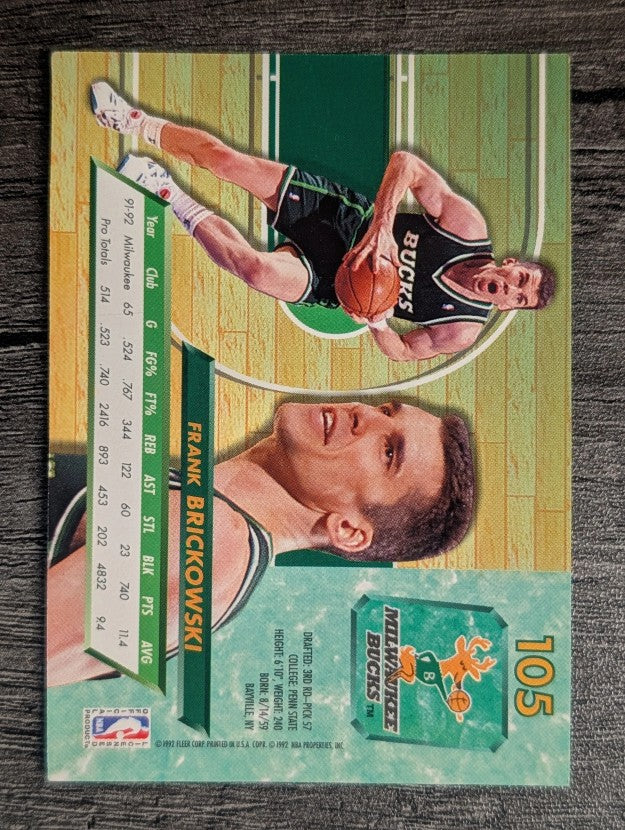 1992-93 Ultra #105 Frank Brickowski