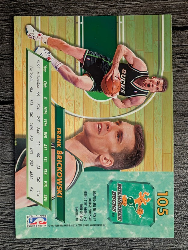 1992-93 Ultra #105 Frank Brickowski