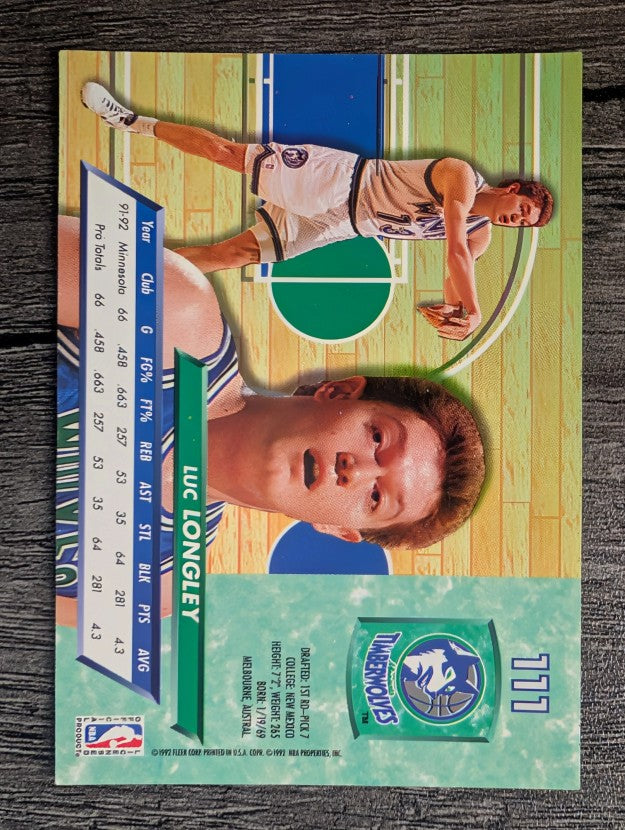 1992-93 Ultra #111 Luc Longley
