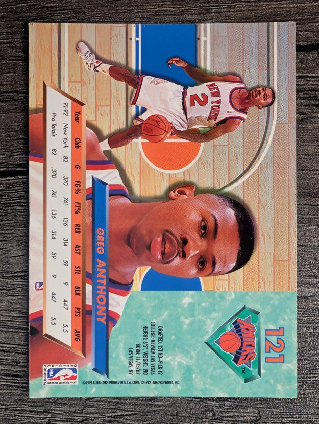 1992-93 Ultra #121 Greg Anthony