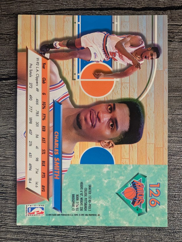 1992-93 Ultra #126 Charles Smith