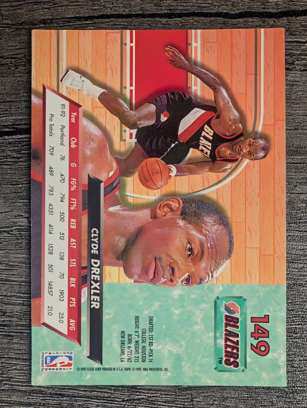 1992-93 Ultra #149 Clyde Drexler