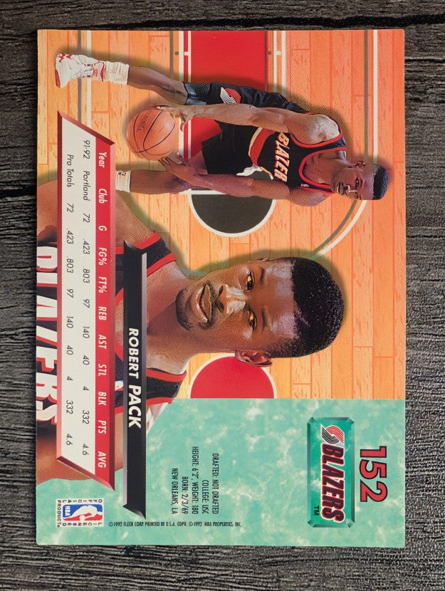 1992-93 Ultra #152 Robert Pack