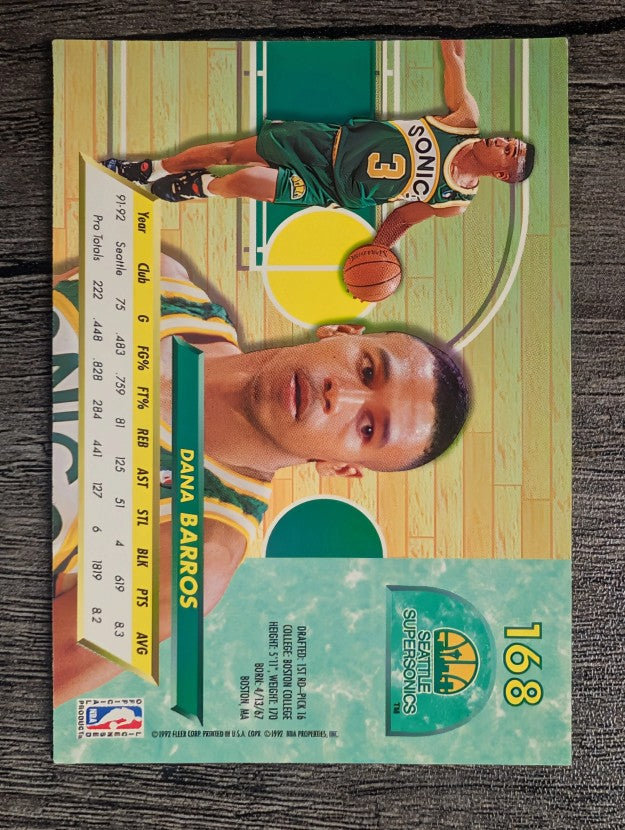 1992-93 Ultra #168 Dana Barros