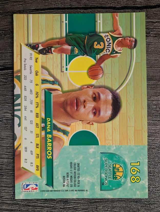 1992-93 Ultra #168 Dana Barros