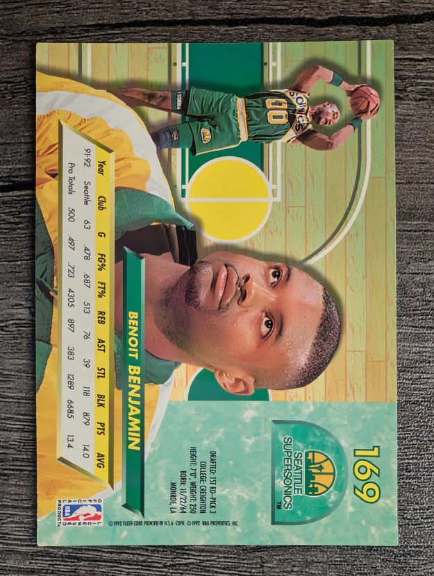 1992-93 Ultra #169 Benoit Benjamin