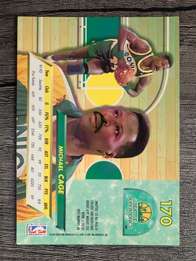 1992-93 Ultra #170 Michael Cage