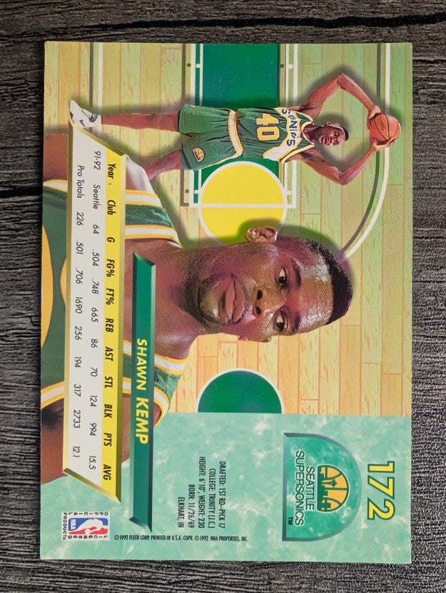 1992-93 Ultra #172 Shawn Kemp