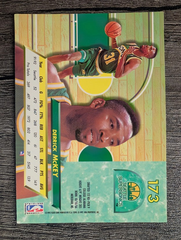 1992-93 Ultra #173 Derrick McKey