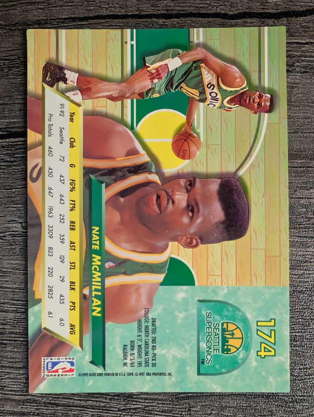 1992-93 Ultra #174 Nate McMillan
