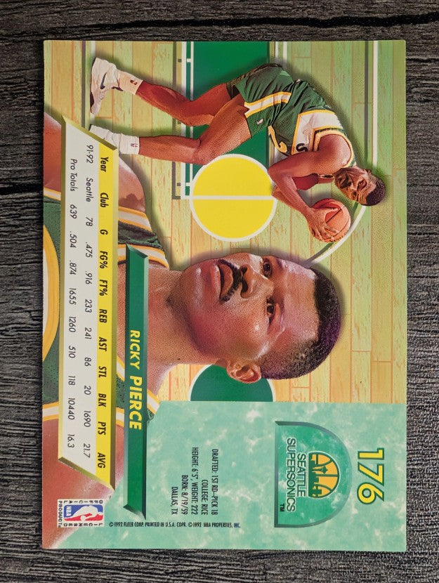 1992-93 Ultra #176 Ricky Pierce
