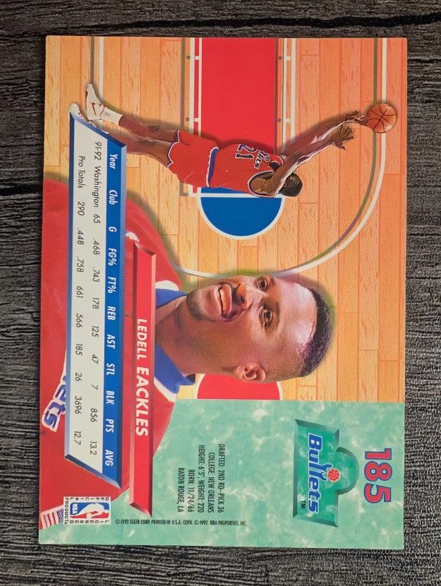 1992-93 Ultra #185 Ledell Eackles