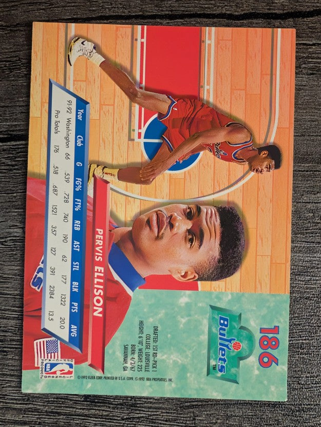 1992-93 Ultra #186 Pervis Ellison