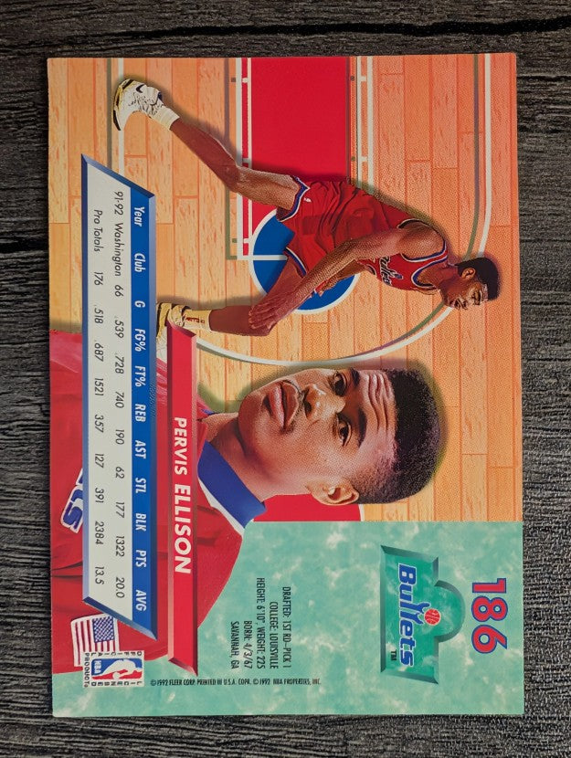 1992-93 Ultra #186 Pervis Ellison