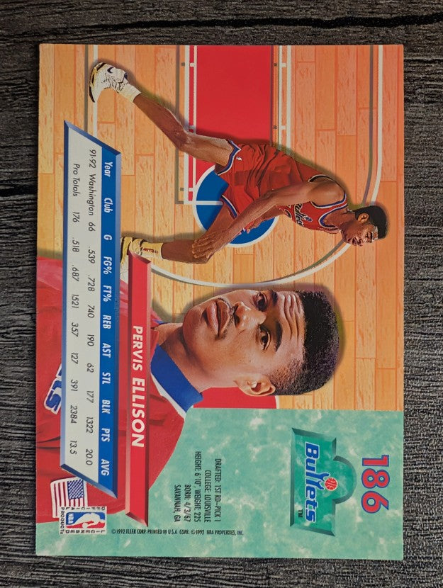 1992-93 Ultra #186 Pervis Ellison