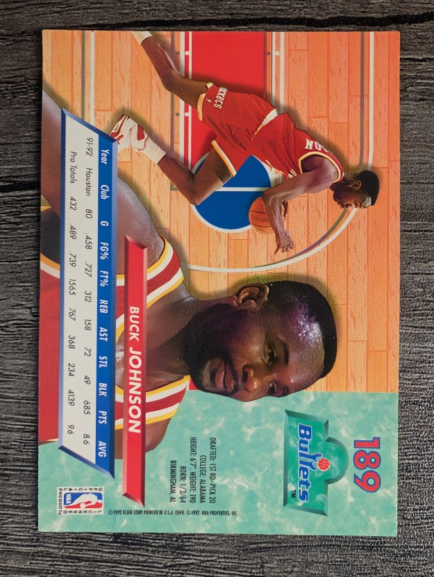 1992-93 Ultra #189 Buck Johnson