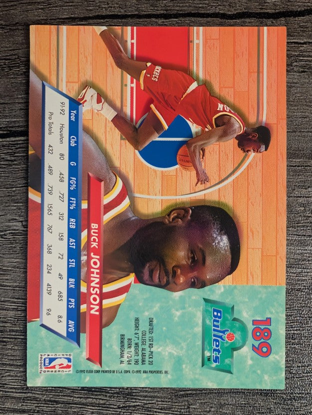 1992-93 Ultra #189 Buck Johnson