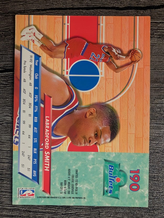 1992-93 Ultra #190 LaBradford Smith